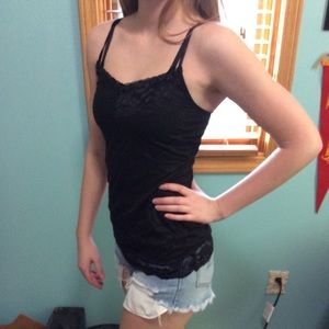 Black sleek tank top